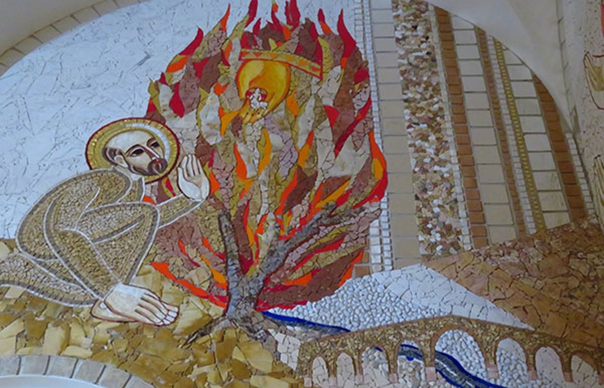 Sant Ignasi en els mosaics de l'artista Marko Rupnik