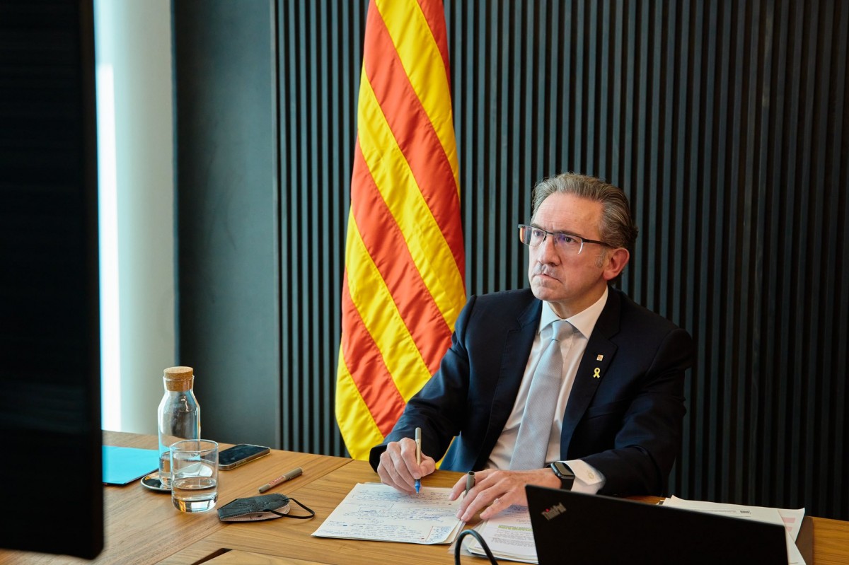 Jaume Giró, conseller d'Economia, aquest dimecres.