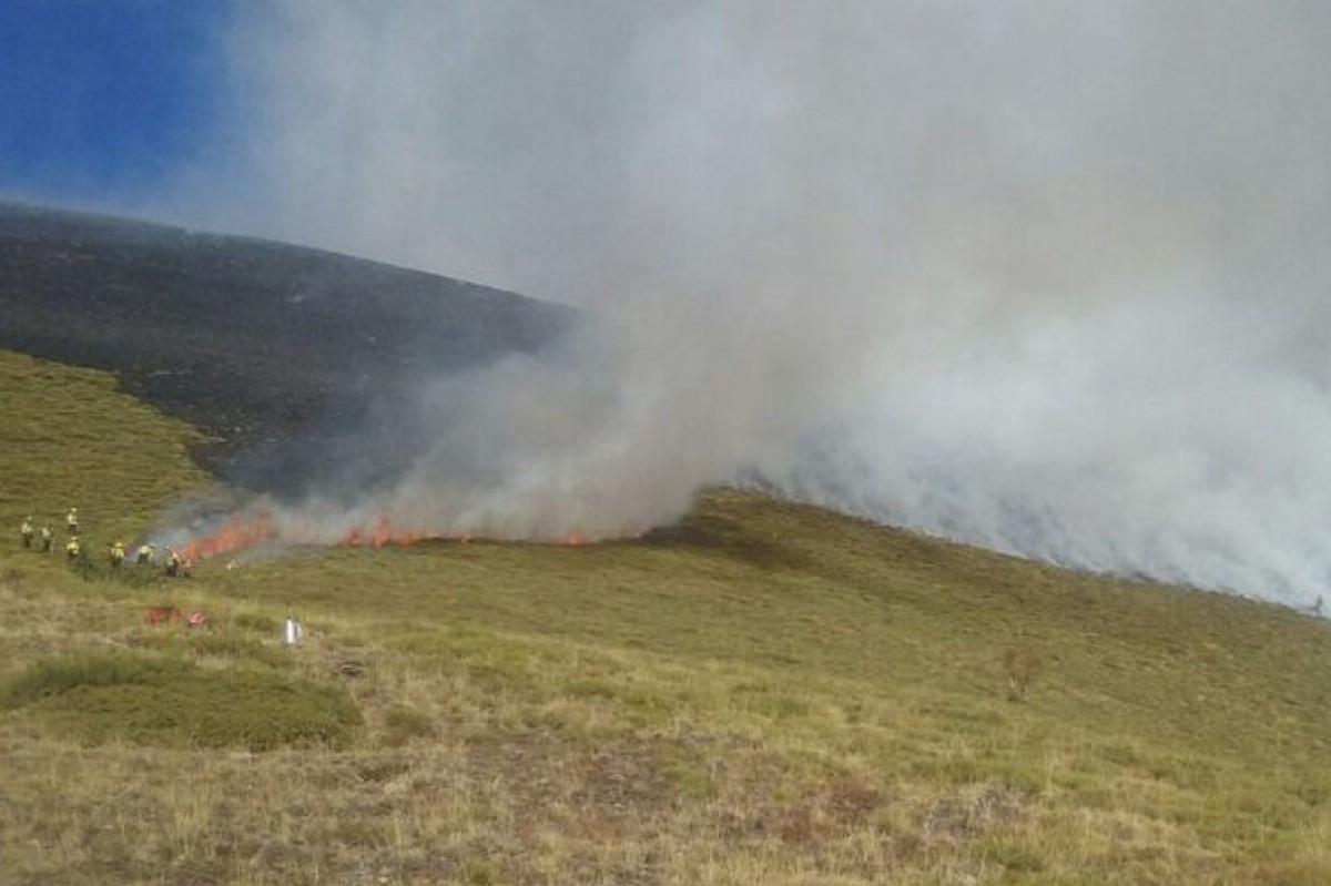Un incendi d'alta muntanya al Pallars