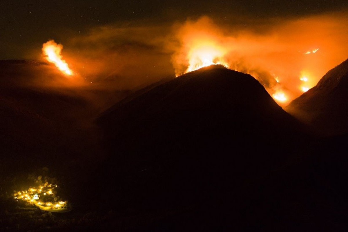 L'incendi de la muntanya de Cerbi de l'any 2016