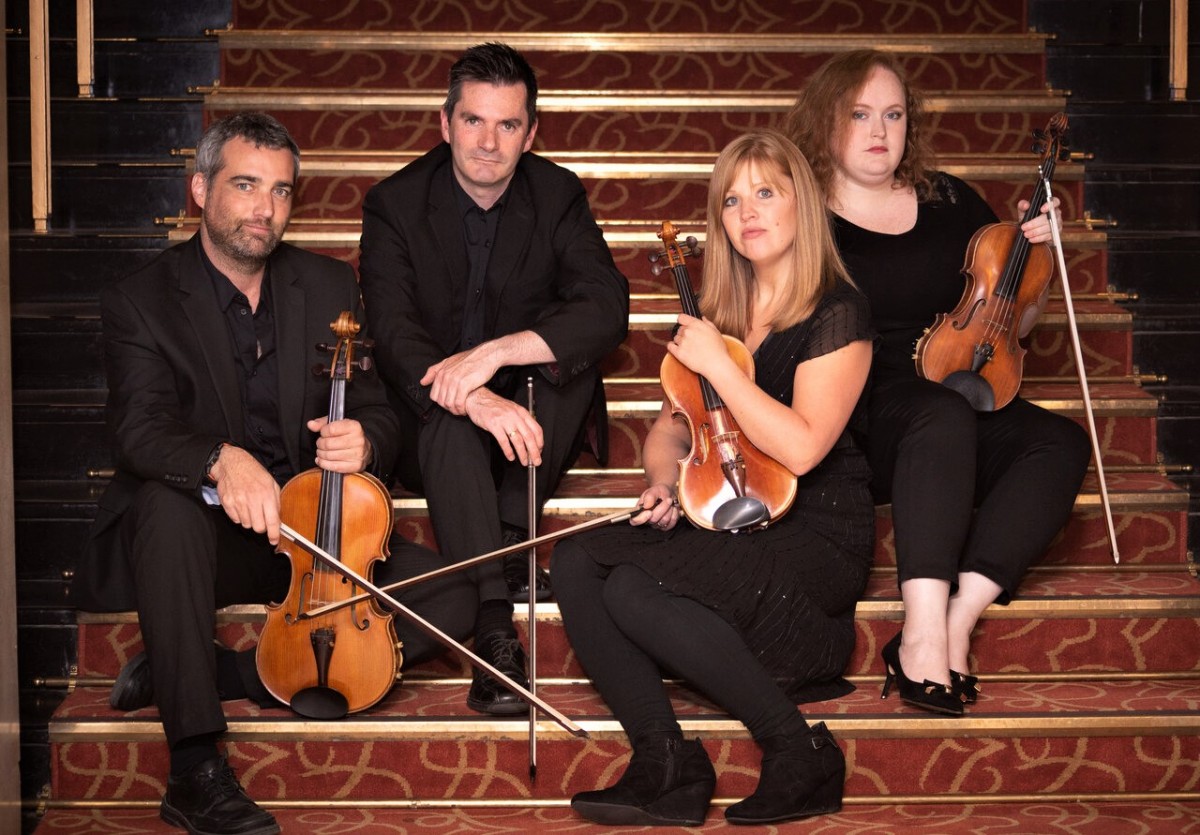 Una imatge del grup Liverpool String Quartet, que actua a Castellvell del Camp 