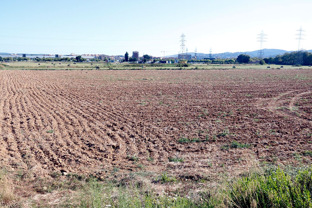 Els terrenys on es construirà el nou hospital Trueta, a cavall entre Salt i Girona