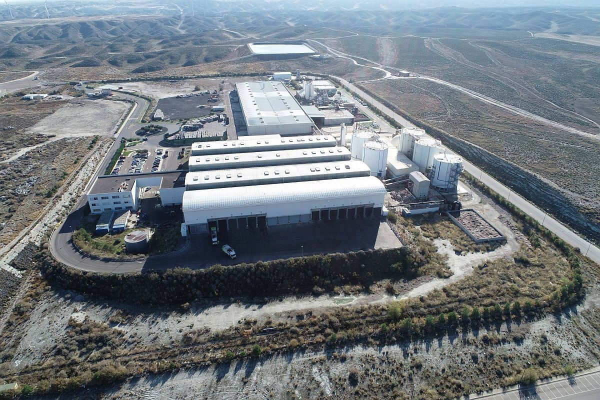 Localització de la futura biorefinaria a Saragossa