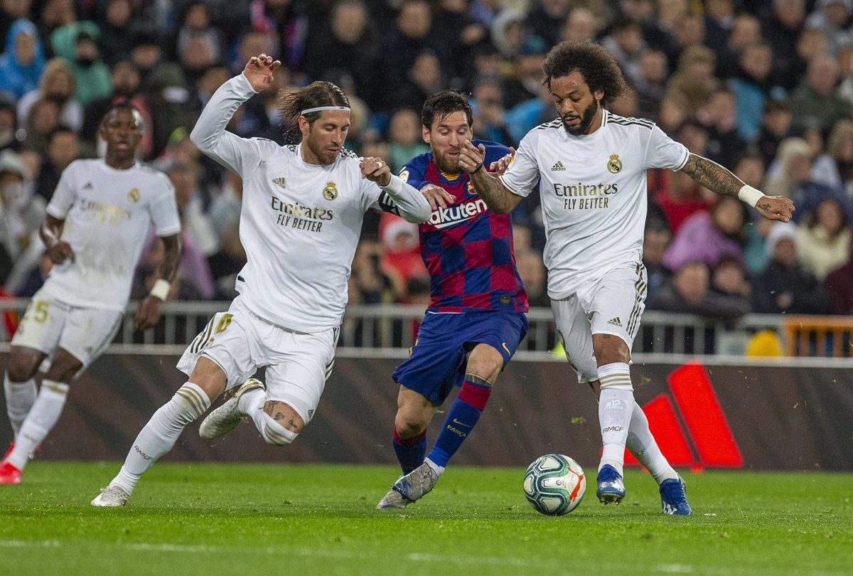 Ramos, en un partit contra el Barça