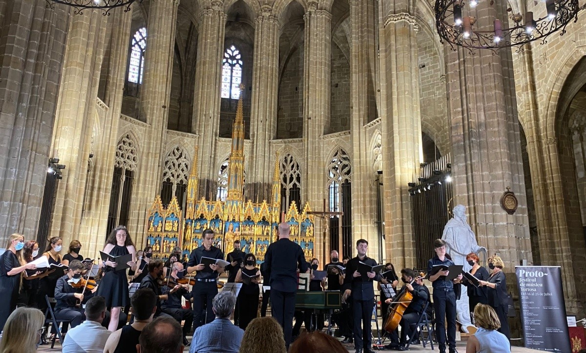 El concert participatiu del festival Proto-, a la catedral de Tortosa.