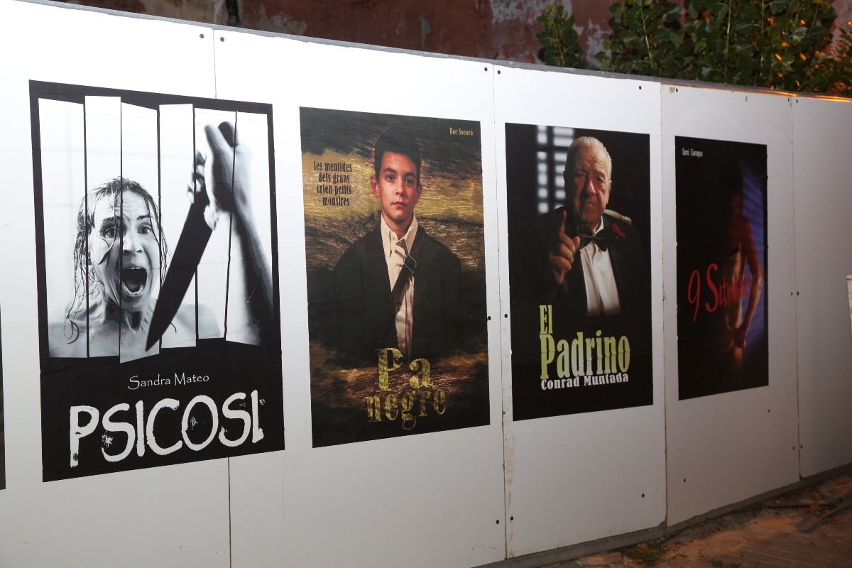 Alguns dels cartells de grans pel·lícules encarnades per veïns de Tremp