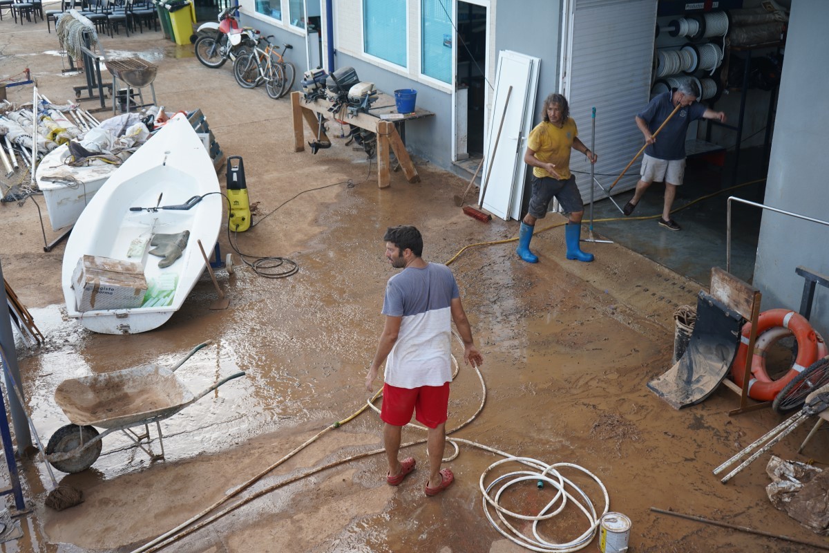Inundacions a les Cases d'Alcanar el passat setembre