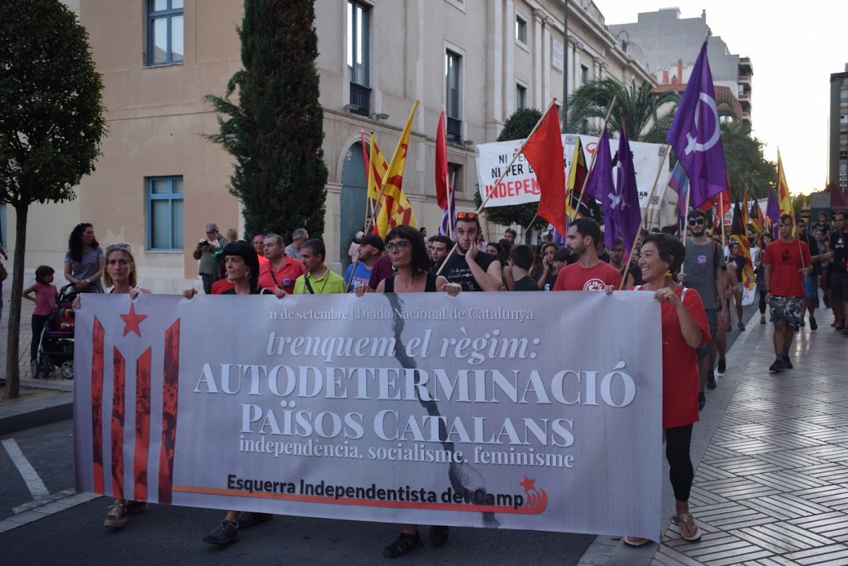 Imatge d'arxiu d'una manifestació de l'Esquerra Independentista, a Reus, en una anterior Diada