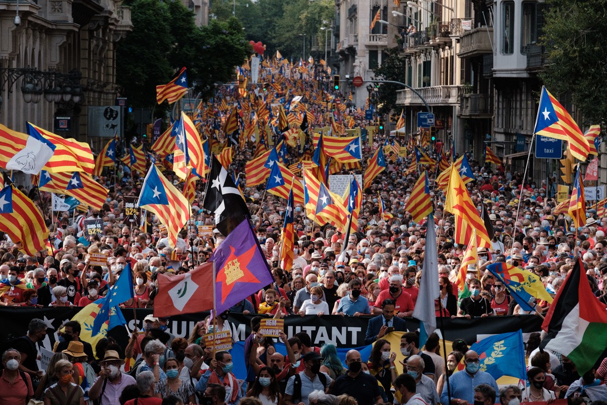 La manifestació de la Diada de l'any passat va ser a Via Laietana. 