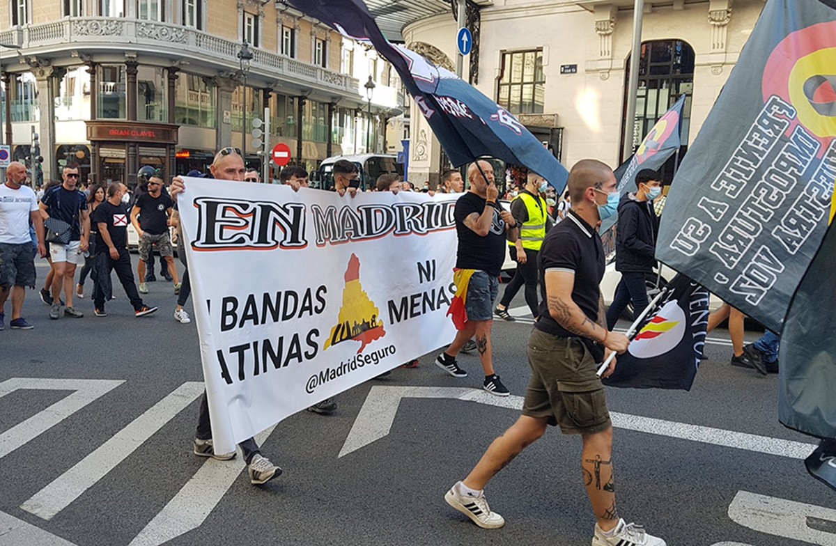La manifestació pels carrers del centre de Madrid