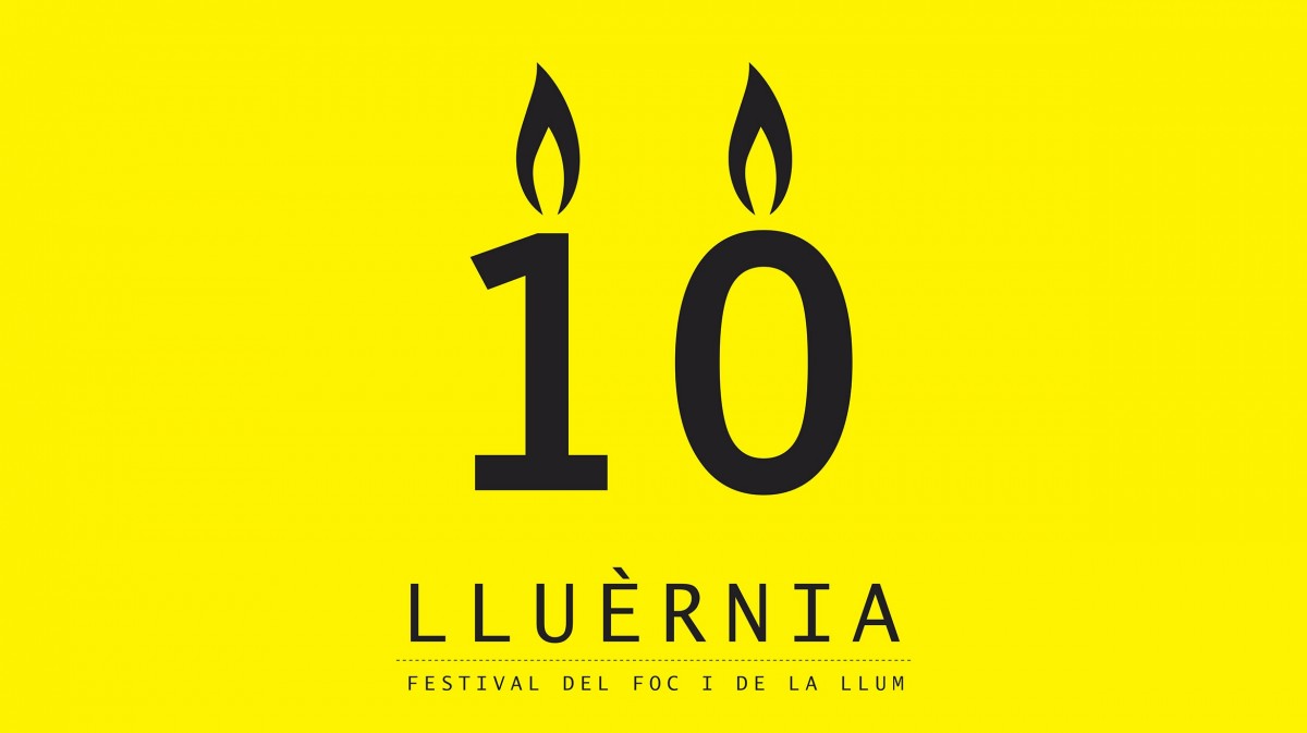 Imatge gràfica del festival Lluèrnia 2021, que celebra deu anys.