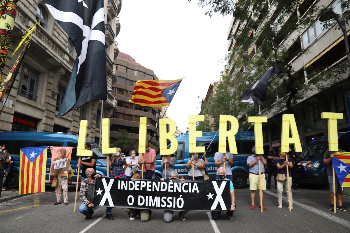 Concentració en suport a Carles Puigdemont