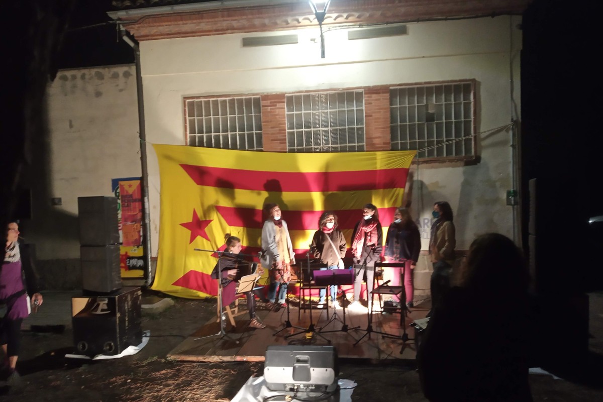 Celebració del Correllengua a Artés, l'any passat