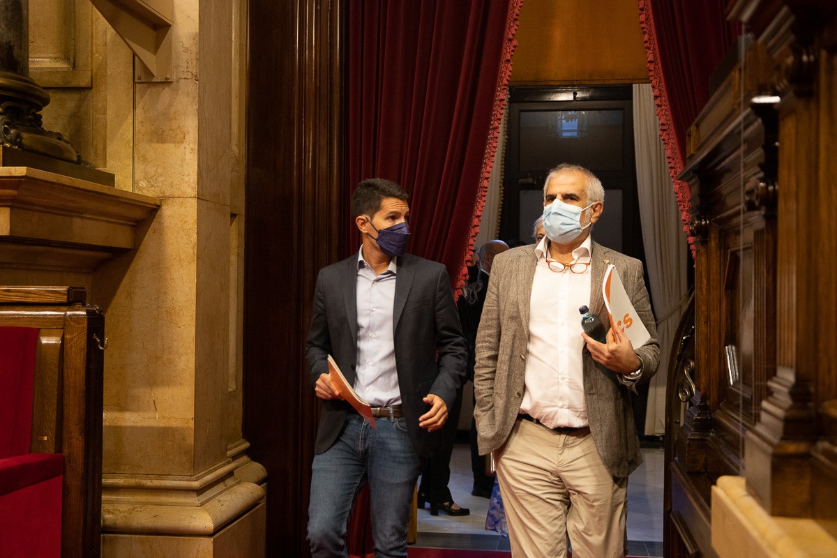 Carlos Carrizosa i Nacho Martín Blanco, al Parlament.