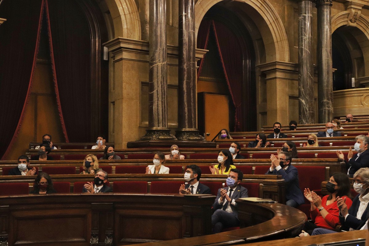 Imatge del ple del Parlament de Catalunya