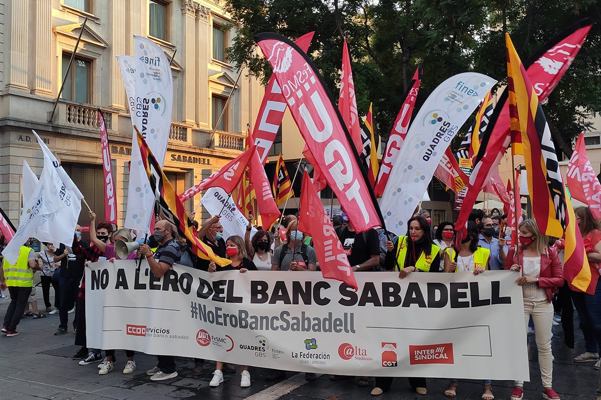 La segona mobilització dels treballadors, a la plaça Sant Roc