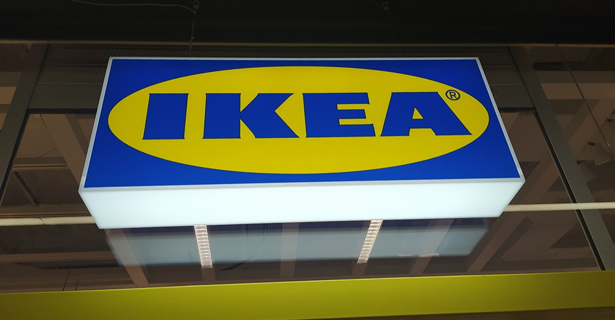 Un rètol d'una botiga d'Ikea