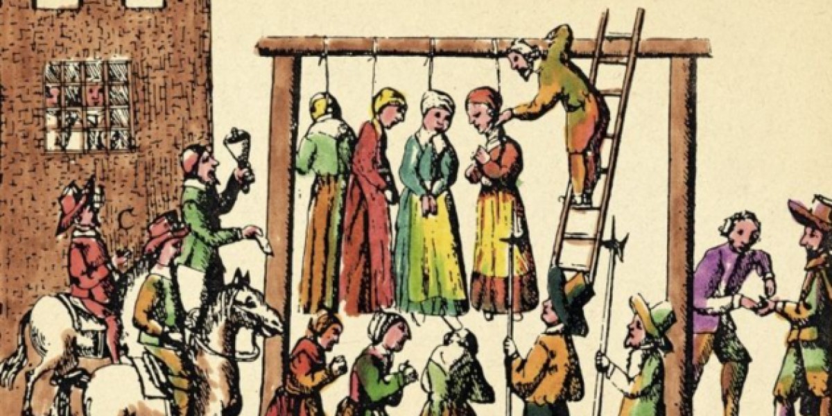 Representació d'una execució de suposades bruixes (Font: Universitat d'Edimburg)
