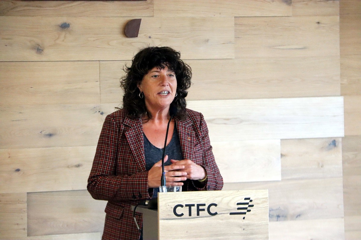 La consellera d'Acció Climàtica, Teresa Jordà, a la Cimera del Clima de Glasgow. 