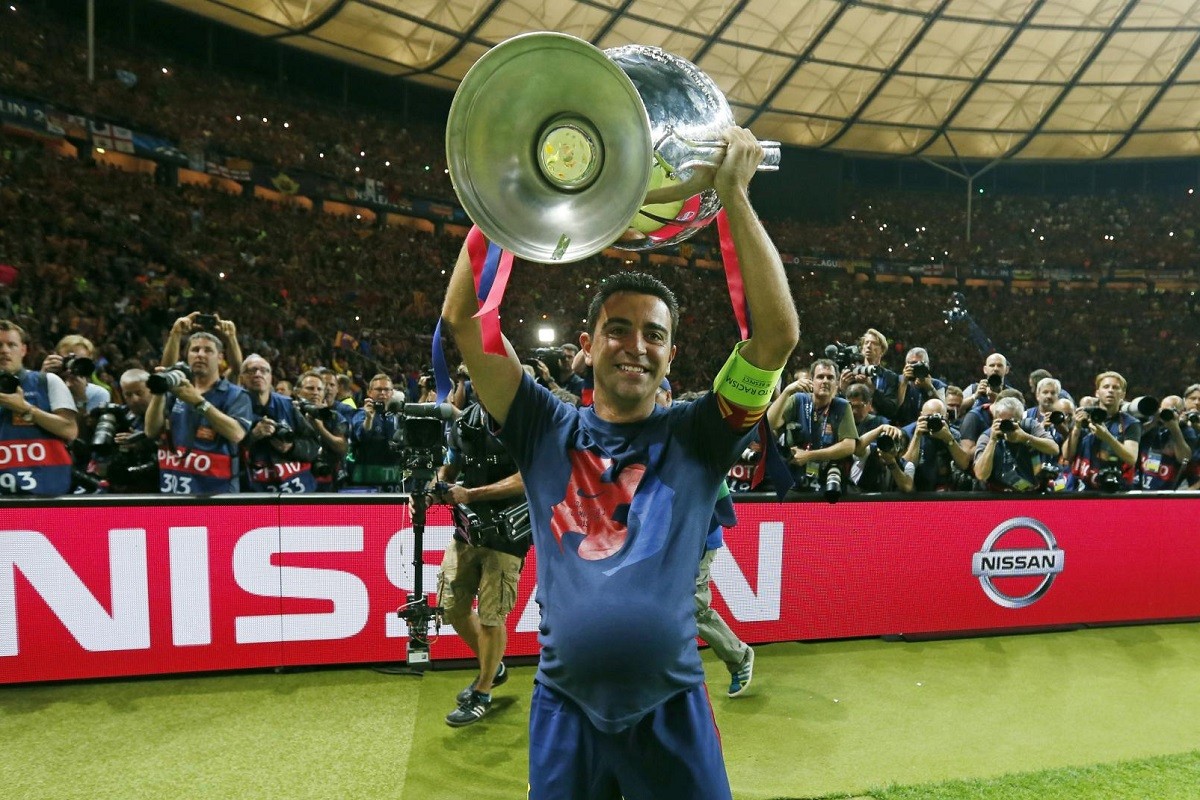 Xavi aixeca la Champions del 2015