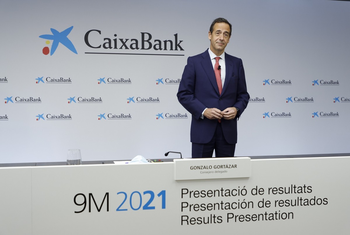 El conseller delegat de CaixaBank, Gonzalo Gortázar, aquest divendres. 