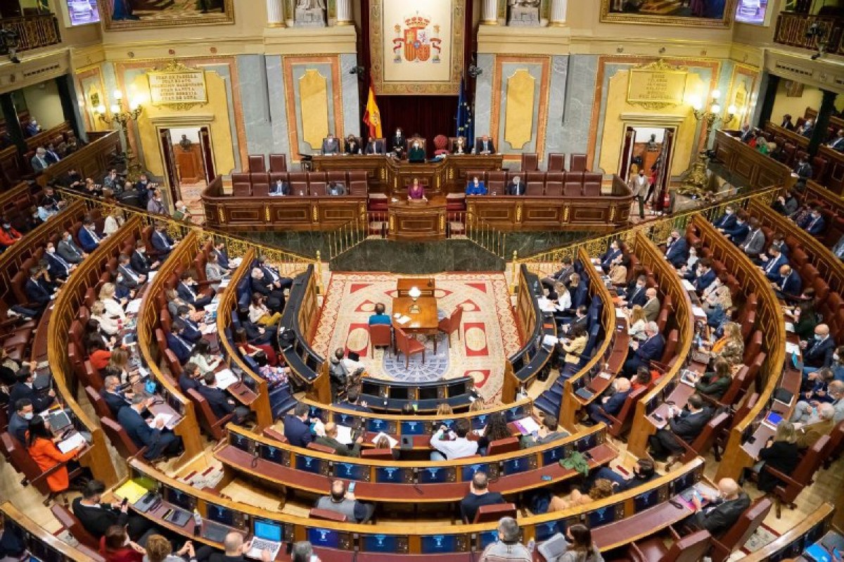 El Congrés dels Diputats, durant el ple de pressupostos per al 2022