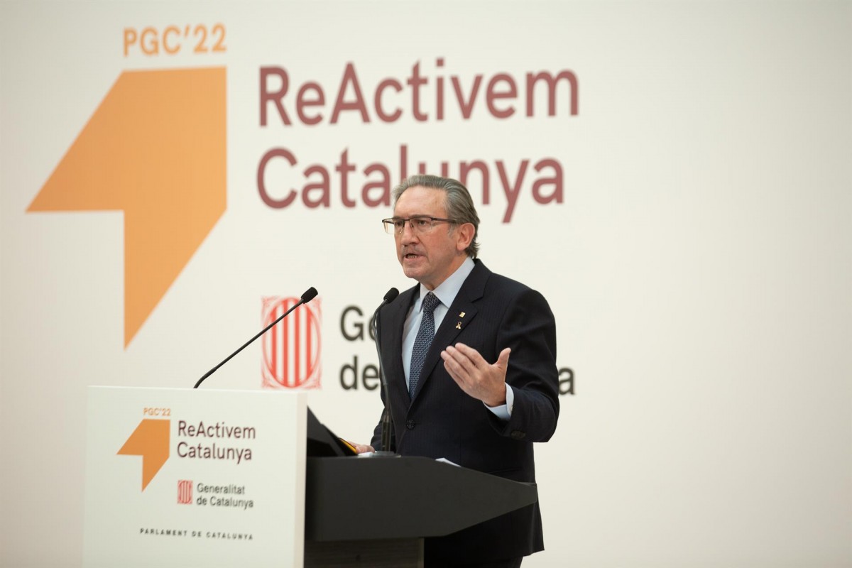 Jaume Giró, en la presentació dels pressupostos.