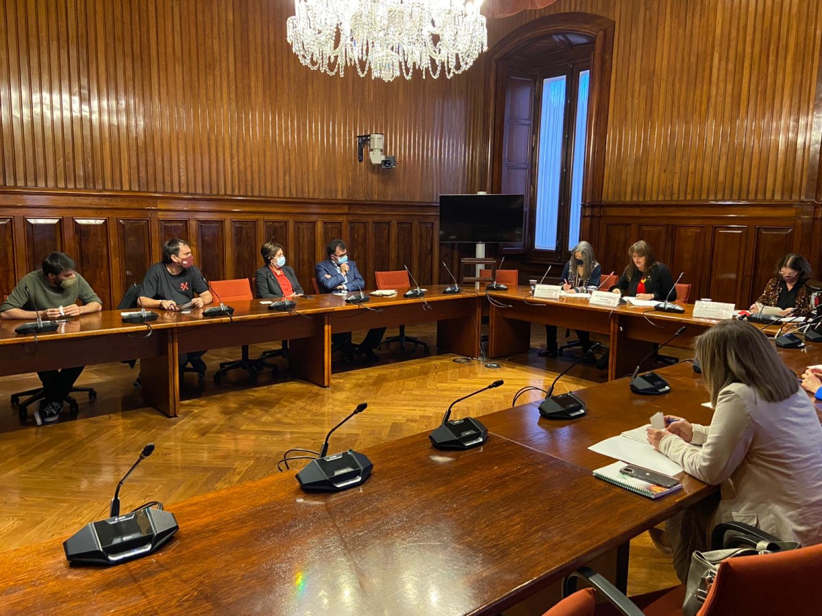 Pla general de la comissió d’estudi per la protecció del Delta a la Sala de plens del Parlament de Catalunya 