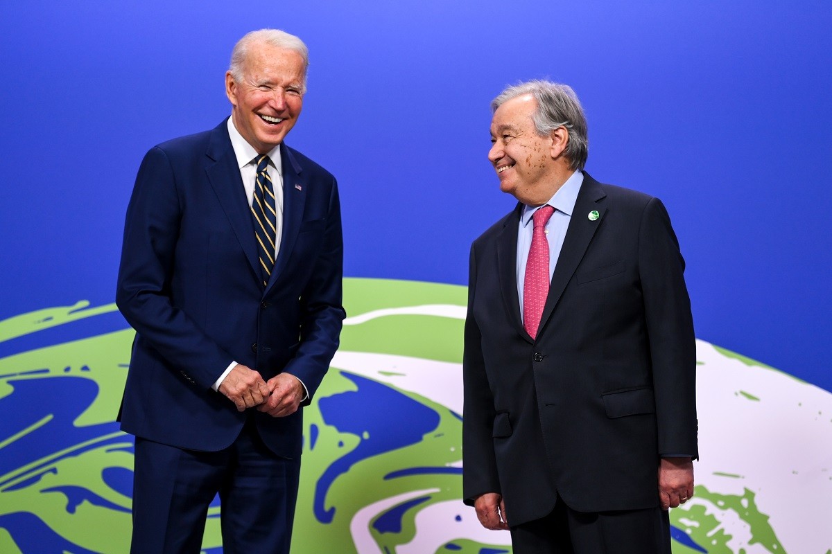 El president dels Estats Units, Joe Biden, i el secretari general de l'ONU, António Guterres