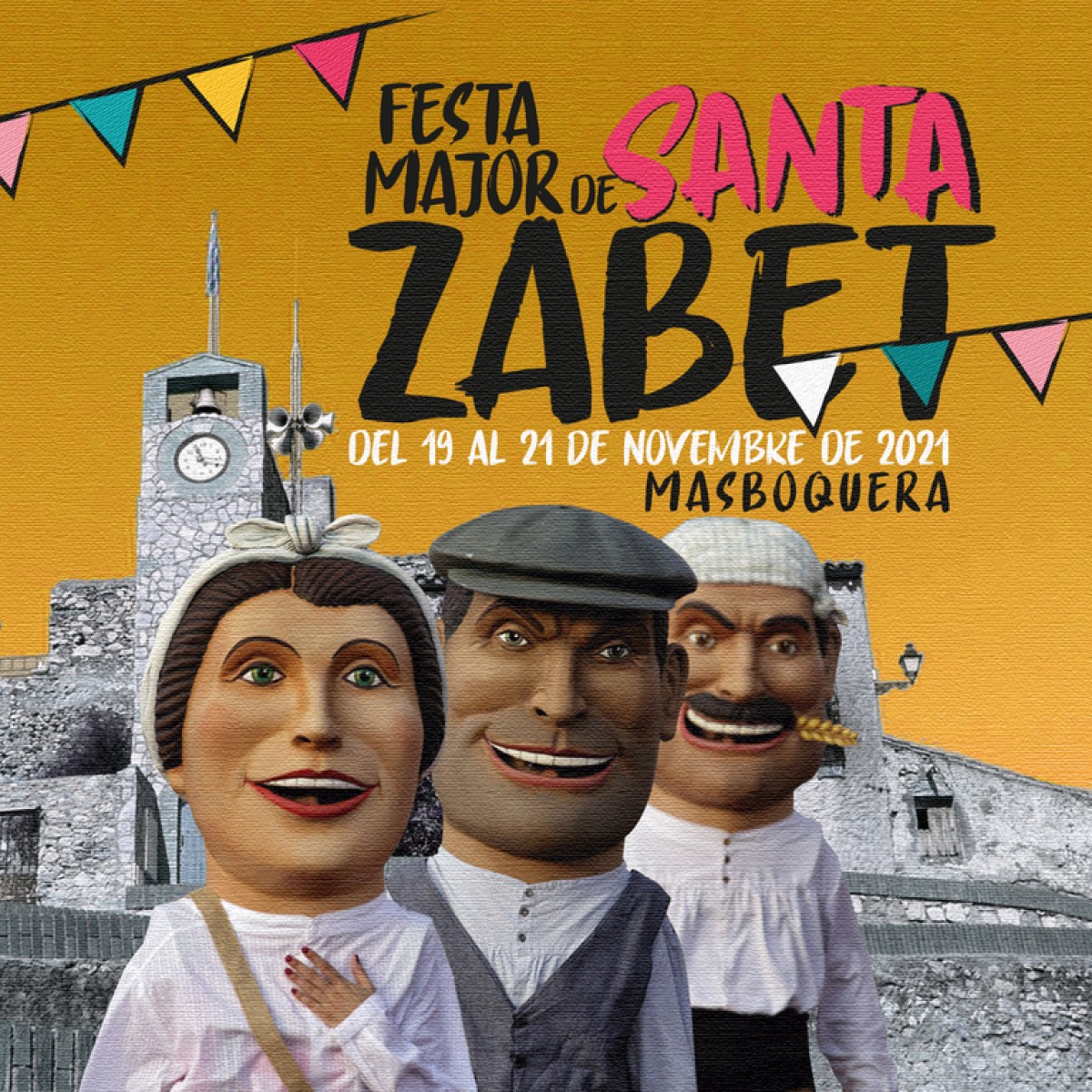 Portada del programa d'actes de la Festa Major de Masboquera 2021