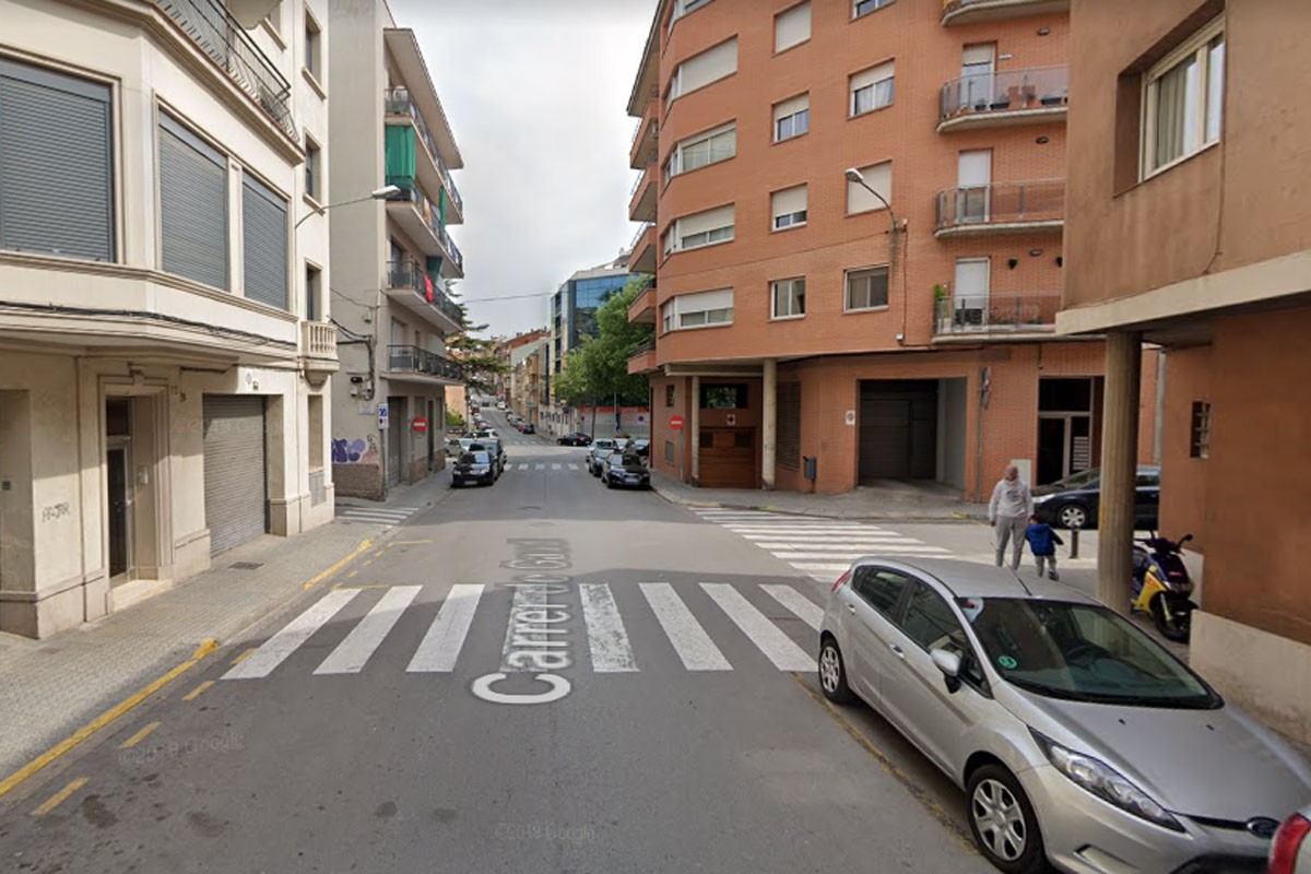 Cruïlla del carrer Gaudí amb passatge de la Mercè, on es va produir l'atropellament