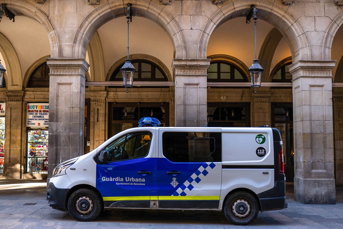 Una furgoneta de la Guàrdia Urbana de Barcelona