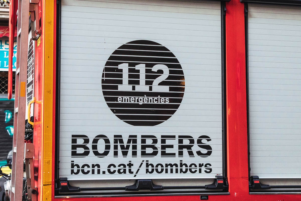 Un camió dels Bombers de Barcelona, en una imatge d'arxiu
