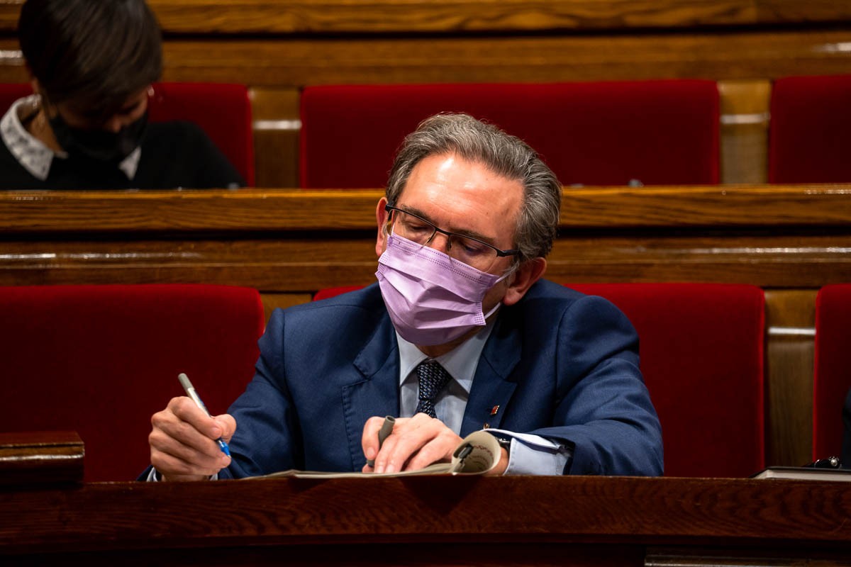 Jaume Giró, al Parlament.