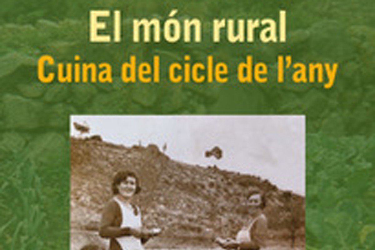 Vista parcial de la portada d'«El món rural. La cuina del cicle de l'any»