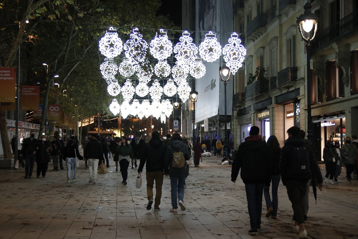 Llums de Nadal aquest dimecres a Barcelona