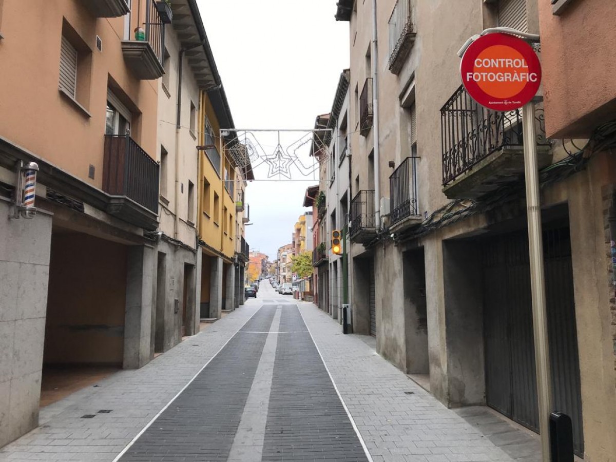 El carrer Sant Bartomeu de Torelló