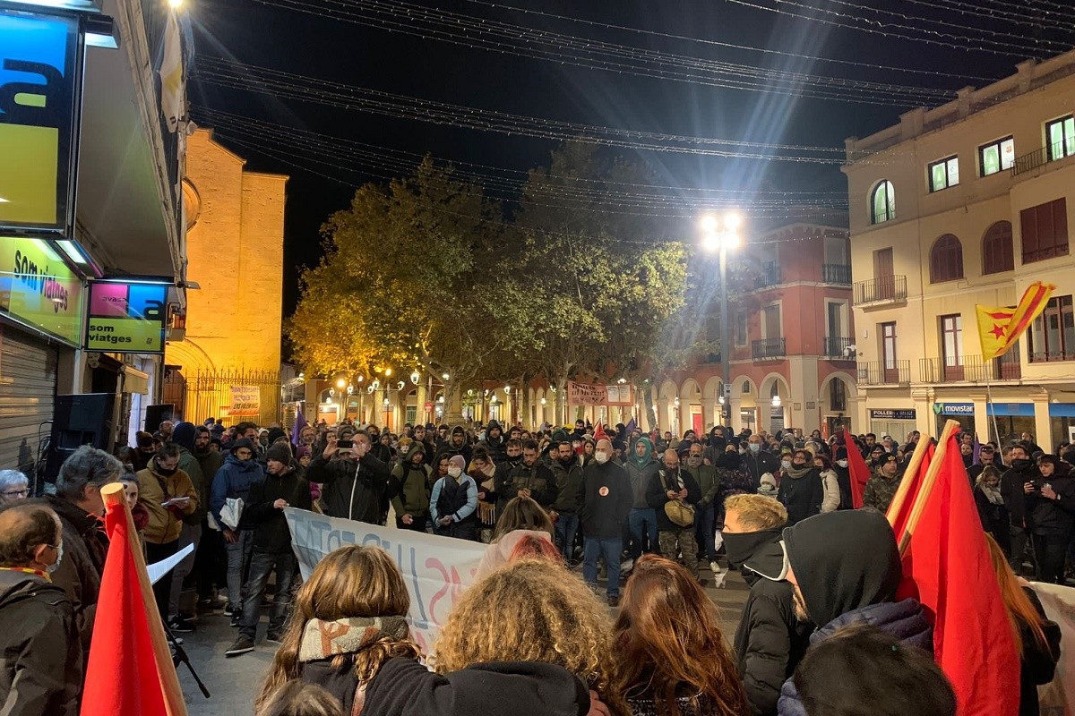 Concentració a Vilafranca contra la condemna a l'activista Adrián Sas