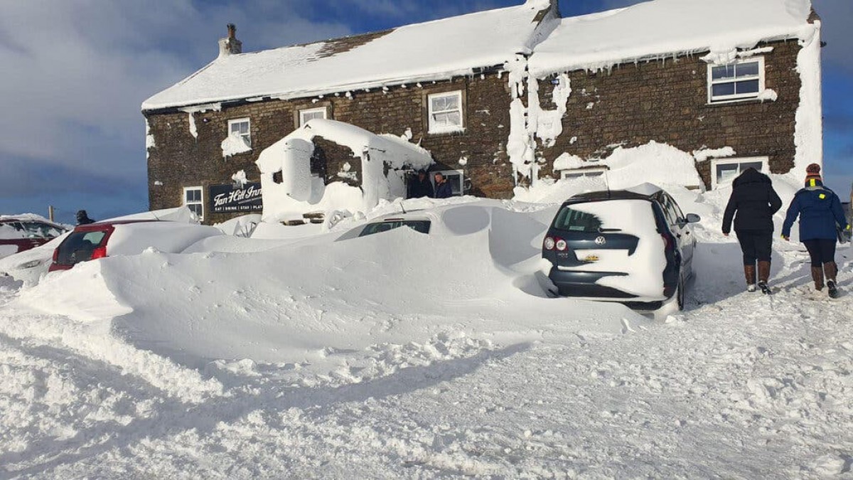 El pub on han quedat atrapats per la neu