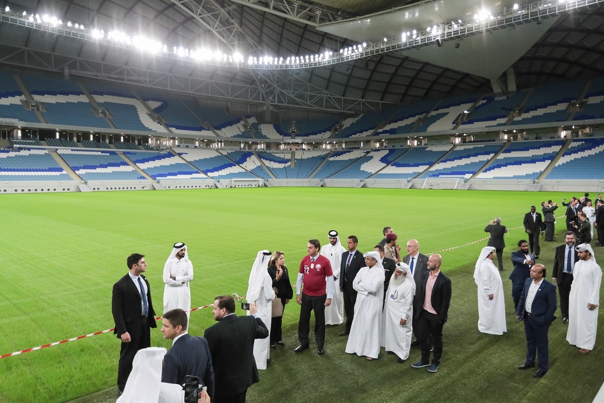 Organitzadors del Mundial de Qatar en un estadi