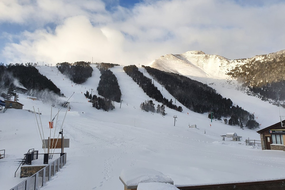 Imatge recent de l'estació d'esquí d'Espot
