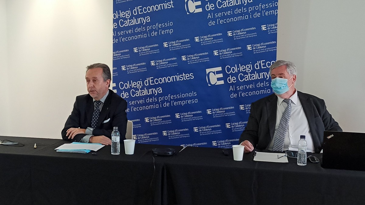 Carles Puig de Travy i Xavier Segura, aquest dimarts al CEC.
