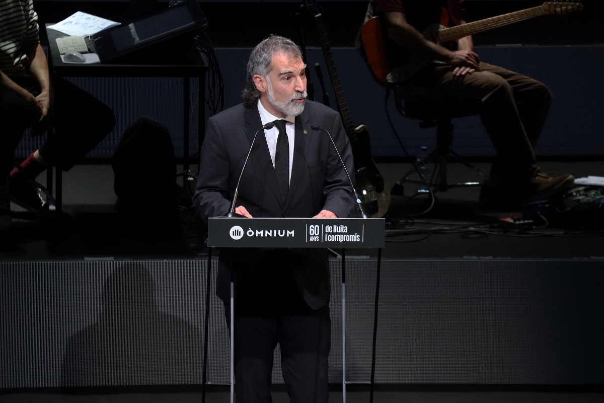 El president d'Òmnium Cultural, Jordi Cuixart, a la gala de la Nit de Santa Llúcia