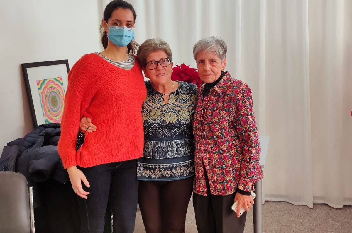 D'esquerra a dreta:  Adriana Cumplido, Antonia González i  Nuria Assumpció