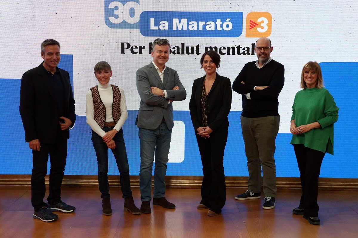 Part dels 30 presentadors de La Marató de TV3 d'aquest any.