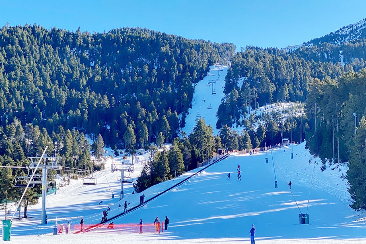 La pista d'esquí de la Masella