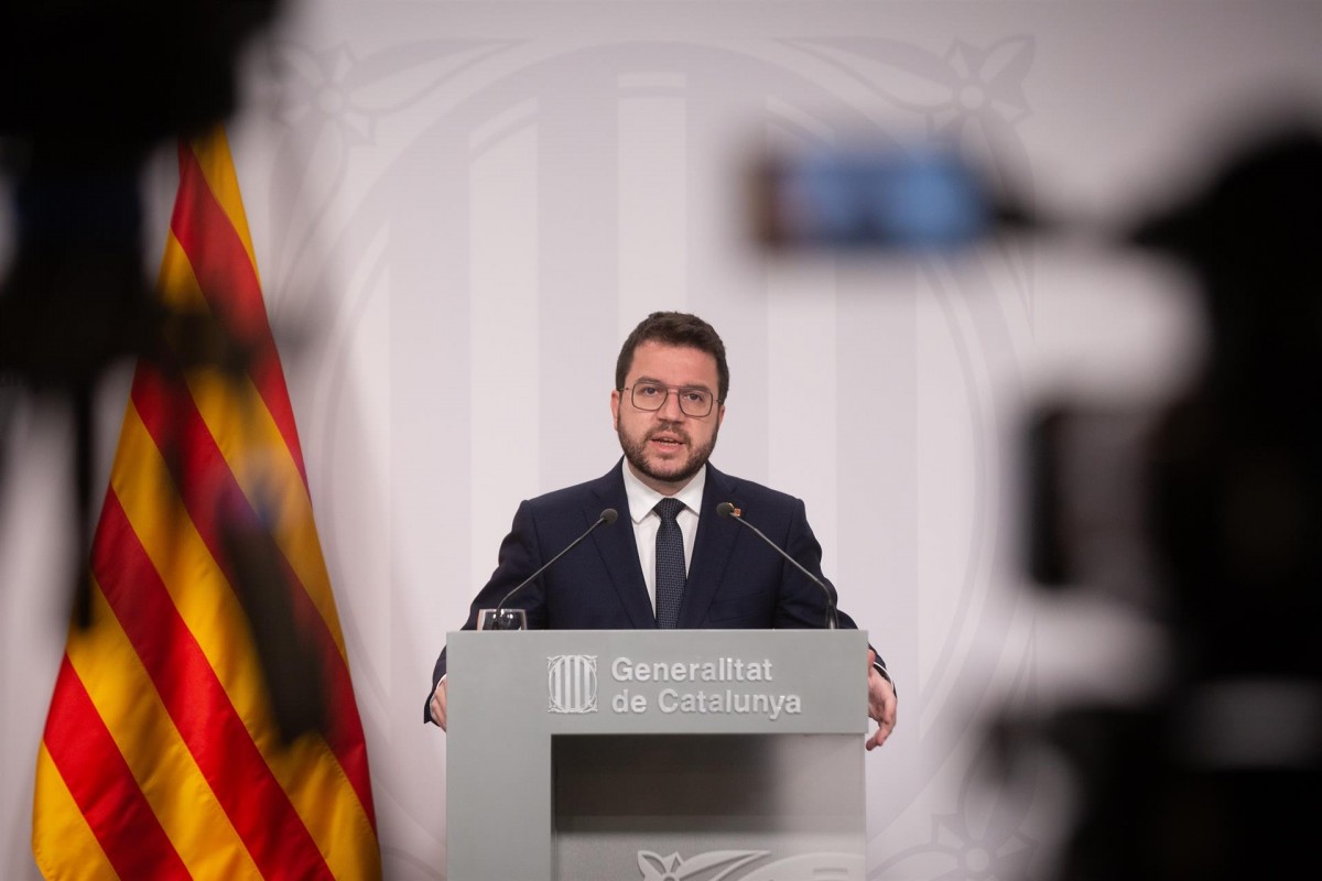 El president de la Generalitat, Pere Aragonès 