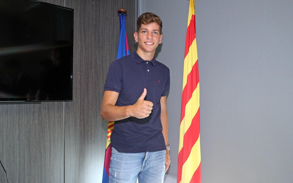 Estanis Pedrola, quan va fitxar pel Juvenil A del FC Barcelona