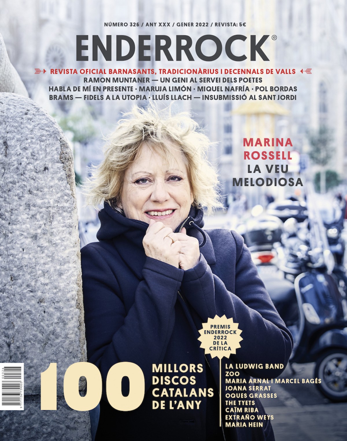 Marina Rossell a la portada de l'Enderrock 326