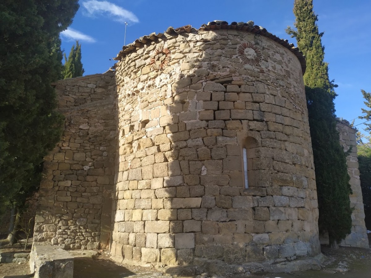 Vista de l'església d'Albarca